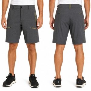 Viktos Kadre Shorts Mens 32 Gray Tactical Performance Stretch Cargo Hiking *FLAW